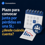 ¿Desde cuándo cuentan los 2 meses para convocar junta por pérdidas en una SL?