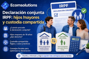 Tributación conjunta, hijos mayores y mínimos familiares en IRPF