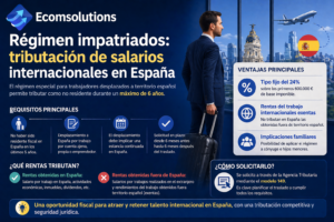 Régimen impatriados: tributación de salarios internacionales en España
