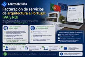 Cómo facturar servicios de arquitectura a Portugal: IVA y ROI