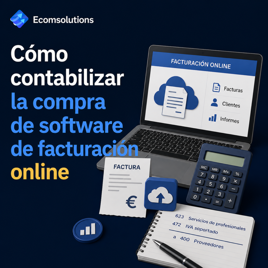 Cómo contabilizar la compra de software de facturación online
