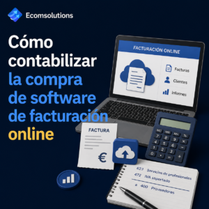 Cómo contabilizar la compra de software de facturación online